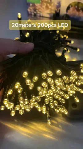 20m 200pcs LED Solar Outdoor Series Warm String Lights 🔥 #solarlights #solarchristmaslights #ledlights #led #outdoorlights #ledsolarlights 