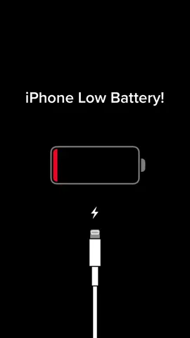 iPhone Low Battery Screen #iphone #apple #lowbattery #iphonebattery #iphone13 #iphone12 