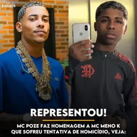 Representou! #mcpozedorodo faz homenagem ao #mcmenok que sofreu tentativa de homicídio, veja: