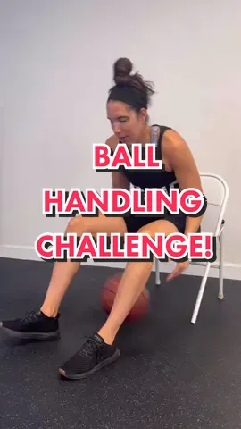 Seated ball handling challenge! Can you stay on beat?! 🏀 #dribbletothebeat #dribblebeatchallenge #basketball #basketballtraining #girlsbasketball #basketballdrills 