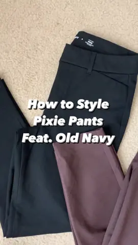How to Style Pixie Pants Feat. @Old Navy Official 💙 #oldnavy #oldnavystyle #pixiepants #howtostyle #howto #fashion #fashiontiktok #style #styleinspo 