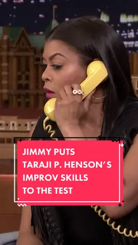 Jimmy puts #TarajiPHenson’s improv skills to the test in The Acting Game! #FallonTonight