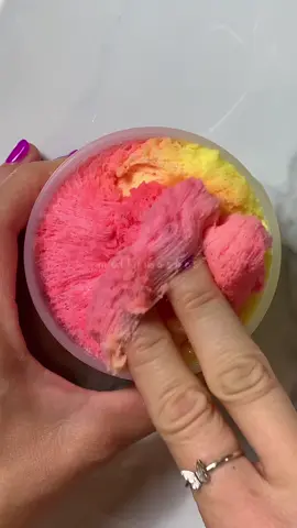 🍍 🍉 cotton candy from @moodslimesofficial #cloudcreme #slime #asmr 