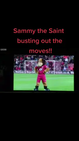 Sammy the Saint #gangnamstyle #mascot #southamptonfc #saintsfc #comeonyoureds #football #PremierLeague #marchingin #thatshowitsdone #saintsfc #talent #dog #saint #moveslikejagger