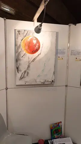 Cardinal nathalie#emotion couleur#expo Berchem #lune#artistique#