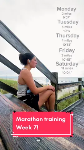 Had to take week 7 easy, but still ended strong! Take a moment to be thankful for what your body is capable of. #marathontraining #fyp #marathon #fyp #BigInkEnergy #FilmTeyvatIslands