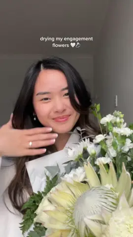 fun fact: I dry every bouquet of flowers I get & rearrange them into mini ones #driedflowers #engaged 