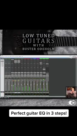 Perfect guitar EQ in 3 steps! #musicproducer #musicproduction #musicproducers #mixingmusic #producertok #producersoftitok #recordingstudio 