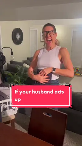 If your husbamd acts up.  #ginabrillon #husbandandwife #marriedlife #relationshiphumor #couplecomedy #blindreact