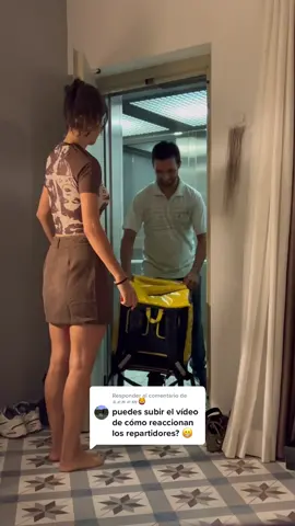 Respuesta a @𝔃𝓮𝓷𝓸𝓶🦁  Cuando tienes un ascensor directo a casa #elevator #apartamento #fyp #glovo #delivery