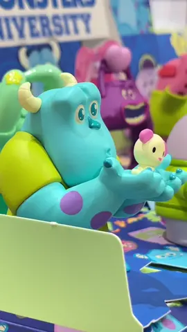 😍The monster university station! Have to get off? #miniso #minisotoys #sulley #boo #unboxing #blindbox #fypシ