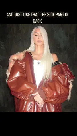 Side part making its way back ladies♥️ #kimkardashian #sidepart #euphoria #hairstyle #fyp