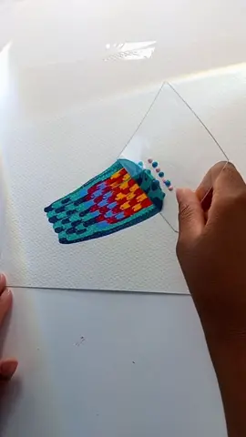 My fav pattern at the moment. #checker #dotart #scrapeart #glassart #glasspainting #abstractart #abstactpainting #colorfull #paintingart #scraper #satisfya #chillvibes #calmingsounds #calmingart 