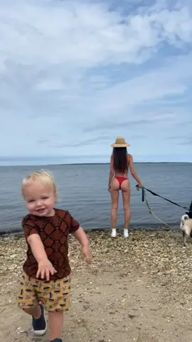 morning at the bay with babs and the boys 🫶