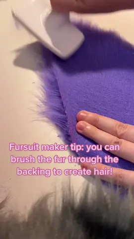 Fursuit maker tips! It takes a while, but the result is amazing fursuit hair that you can flip 💕#fursuitmaker#fursuitmaking#furry#furrytiktok#fursuitmakingtips#fursuit 