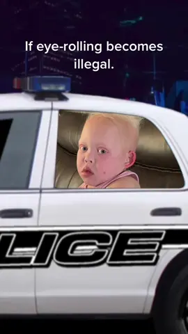 🚨🙄🚨🚓 book ‘em sarge!           #policecarfilter #eyeroll #sass #policecar #trend #viral #fyp #foryoupage #funny #kidsoftiktok #teensbelike #MomsofTikTok #bellabrave 