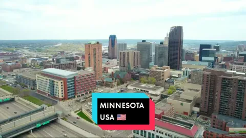 Minnesota, USA 🇺🇸 Dân số 5.7tr người, GDP đạt 383 tỷ USD. Đây là tiểu bang cung cấp 60% sản lượng sắt cho Hoa Kỳ,  nền kinh tế đa dạng và đáng sống. #city #usa #america #minnesota #travel #building