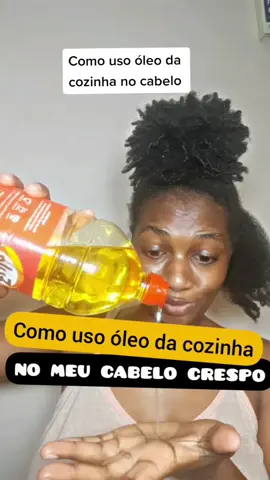 Como uso óleo da cozinha no cabelo  #crescimentocapilar #cabelocrespo #receitacaseiracapilar #óleoparacabelos #cabelocrespoecacheado 