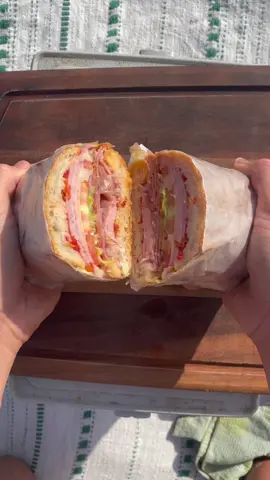 About time I tried the grinder sandwich #grindersandwich #picnic