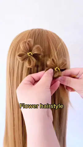 Flower hairstyle#hairstyletutorial #hairstyle 