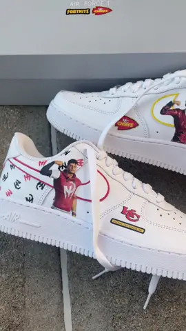 Some fresh kicks inspired by the MVP, Patrick Mahomes, in @Fortnite Official  now! #EpicPartner  #mahomesinfortnite #customshoes