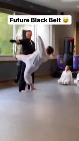 This kid is a future black belt. It’s not about how many times you fall, it’s about how many times you get back up. 🥋 #fyp #karate #karatecombat