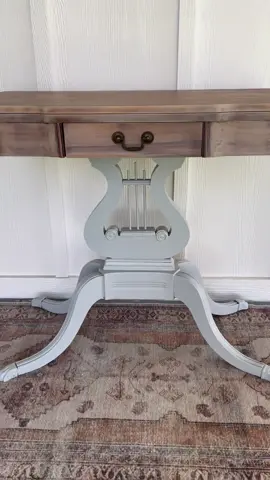 I’ve been dying to use this sound! Gave this old piece new life. #furnitureflip 