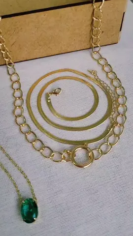 Gargantilha para todo gosto 💞 Gostou? Me chama 🥰 #foryou #fy #acessoriosfemininos #ouro18k #semijoias