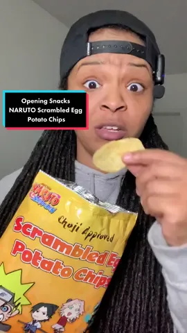 Let’s try NARUTO Scrambled Egg Potato Chips #naruto #narutosnacks #narutoshippuden #animesnacks #animetok #tryingsnacks #openingsnacks 