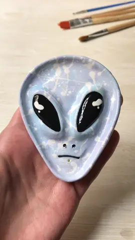 👽👽👽 #ceramicafria #airdryclay #artist #alien #aliensuperstar #fyp #clay #art