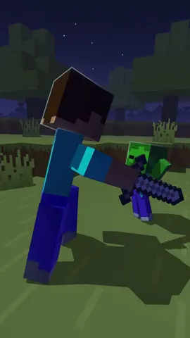 How it feels trying to kill baby zombies…. #Minecraft #fyp #animation