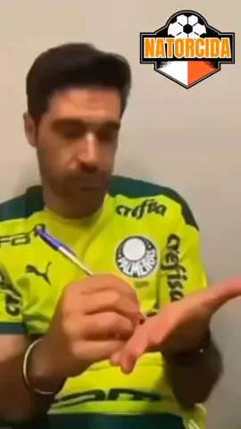 Abel Ferreira manda recado pra torcida do Palmeiras 🤪.  #abelferreira #palmeiras #furacão #eliminado #futebol