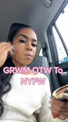 Simehow i manged to beat this face 😂 #grwmmakeup #carvlog #grwm #makeup #nyfw2022 #nyfw #fashiontiktok #beautyroutine #beauty #blackgirltiktok #elf #fenty 