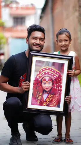 @Routine of Nepal banda 🇳🇵 Thanks for featuring this♥️ The story of how I located the little girl & gifted the Viral Kumari Puja portrait!♥️ #RoutineOfNepalBandha #BipinSthapit #Viral #FYP #KumariPuja #IndraJatra