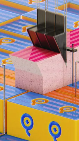 The ending will surprise you. 😆 Headphones recommended!  #oddlysatisfying #asmr #loop #slicer #3danimation 