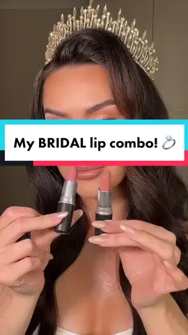 Can’t go wrong with this bridal lio combo! 🤍💍 #fyp #mua #bridallipstick