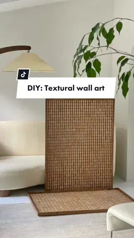 Textural wall art DIY (shorter version with subtitles). #upcycledart #diyart  #interiorstyling #wallart #tiktokhomedecor #tiktokhome Uploading this again for anyone new 👋🏼 who hasn’t come across it 