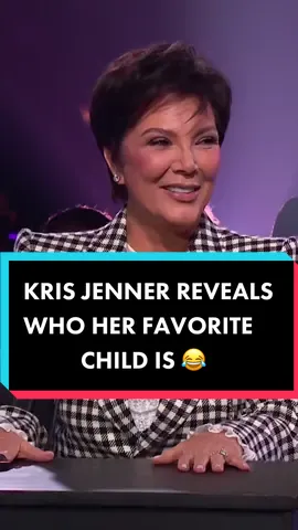@Kris Jenner reveals who her favorite child is 😂 #kardashians #kyliejenner #krisjenner #latelateshow #jamescorden 