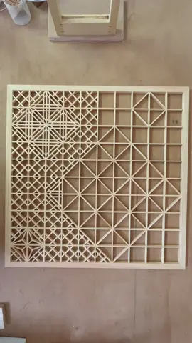 組子細工アートパネル　パターン3 #組子細工#木工 #職人 #japanesestyle #kumiko #woodworking#PepsiApplePieChallenge