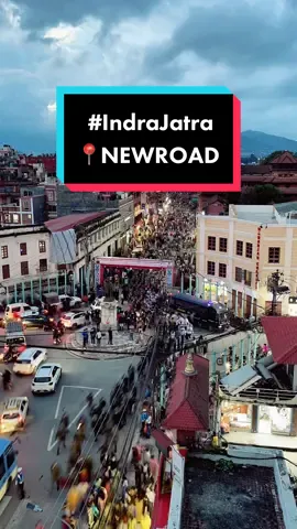 New Road during Indra Jatra. 😊 #IndraJatra #Timelapse #NewRoad  #Basantapur #Kathmandu #Nepal #NewariTradition #Newar #TrafficJam #BusyStreet #FYP #Tiktok #Viral