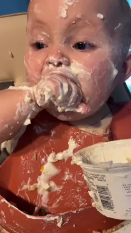 Sheeeew well shes a 100 #blw #babyledweaning #messybaby #mess #babytok #MomsofTikTok 