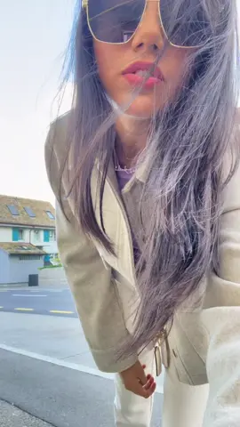 First fit of the day in Switzerland 🇨🇭outfit of the day check!! Keeping it neutral with a pop of purple! #OOTD #switzerland #travel #passport #fyp #zara #nike #coach #amazon