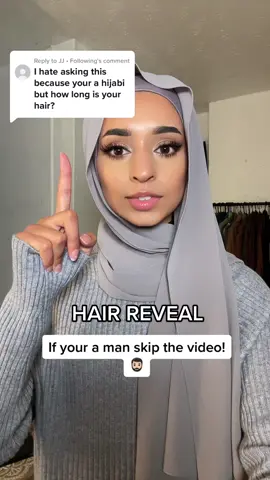 Replying to @JJ • Following hair reveal! But if your a man skip please😩 #haireveal #hair #hijabigirl 