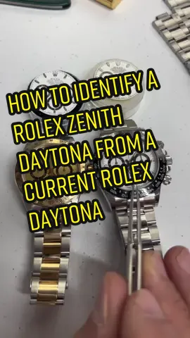 🏆🏆🏆Softball Champion and Rolex legend John Buckley, of Buckleydial fame shows how to differentiate vintage Rolex Zenith Daytona from a current model. #rolex #daytona #vintagerolex #watchmaker #luxurywatches #watchcollector @jamesbxckley @vookum @veraletwatches 
