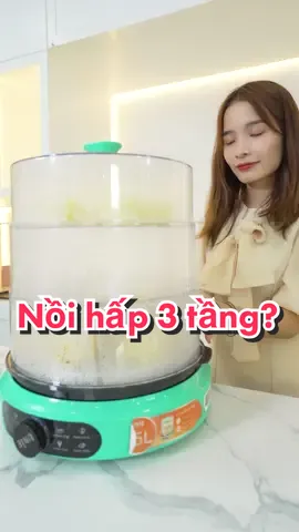 Nồi hấp 3 tầng vừa tiết kiệm thời gian vừa tiết kiệm điện. Ngại gì mà không thử? #happynest #nhabancochua #noihap3tang #unie #unieun630 #reviewgiadung #chiasekinhnghiem #giadungthongminh 