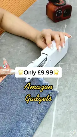 Handheld sewing machine #uk #fyp #foryou #goodthing #tiktokfinds #lifehacks #homehacks #amazonfinds #tiktokmademebuyit