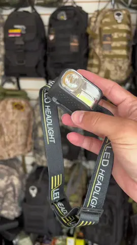 Linterna frontal con sensor de movimiento 🔦 