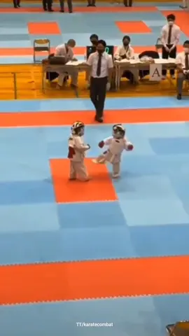 two potential karate combat champions in the future 🥋😍😄 🎥TT/karatecombat #foryou #viral #fypシ #product #baby #kid #sport #funn #femije 