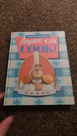 Auguste Gusteau's Anyone can cook book. #rattatouille #augustegusteau #disney #pixar #cookbook #notebook #anyonecancook #remy #linguini 