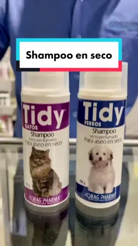 ❤️💛💙Champús en seco Tidy la mejor opción para mantener limpias a las mascotas entre baños 🐶🐱